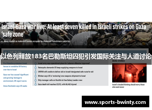 以色列释放183名巴勒斯坦囚犯引发国际关注与人道讨论