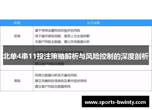 北单4串11投注策略解析与风险控制的深度剖析